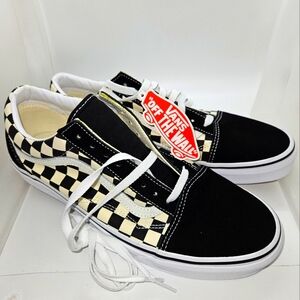Mens Vans Old Skool Black and White Check Size 11